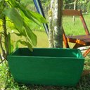 Ver imagem 2 de Kit 2 Vaso Planta 65x30 Jardineira Floreira Polietileno - VERDE BANDEIRA 011