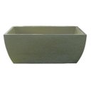 Ver imagem 1 de Kit 2 Vaso Planta 65x30 Jardineira Floreira Polietileno - BEGE CASTANHA 012