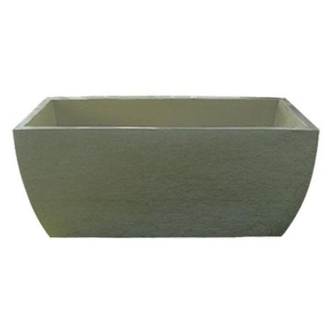 Kit 2 Vaso Planta 65x30 Jardineira Floreira Polietileno - BEGE CASTANHA 012