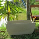 Ver imagem 3 de Kit 2 Vaso Planta 65x30 Jardineira Floreira Polietileno - BEGE CASTANHA 012