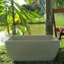 Ver imagem 2 de Kit 2 Vaso Planta 65x30 Jardineira Floreira Polietileno - BEGE CASTANHA 012