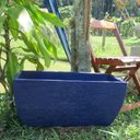 Ver imagem 2 de Kit 2 Vaso Planta 65x30 Jardineira Floreira Polietileno - AZUL ESCURO 013