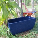 Ver imagem 3 de Kit 2 Vaso Planta 65x30 Jardineira Floreira Polietileno - AZUL ESCURO 013