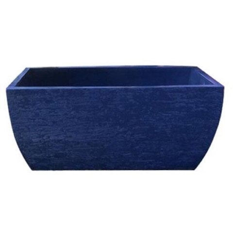 Kit 2 Vaso Planta 65x30 Jardineira Floreira Polietileno - AZUL ESCURO 013