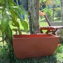 Ver imagem 3 de Kit 2 Vaso Planta 65x30 Jardineira Floreira Polietileno - TERRACOTA 016