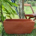 Ver imagem 2 de Kit 2 Vaso Planta 65x30 Jardineira Floreira Polietileno - TERRACOTA 016