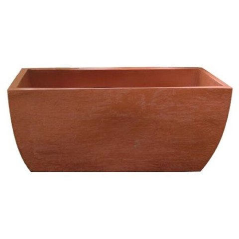 Kit 2 Vaso Planta 65x30 Jardineira Floreira Polietileno - TERRACOTA 016