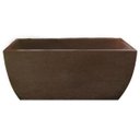 Ver imagem 1 de Kit 2 Vaso Planta 65x30 Jardineira Floreira Polietileno - FERRUGEM 017