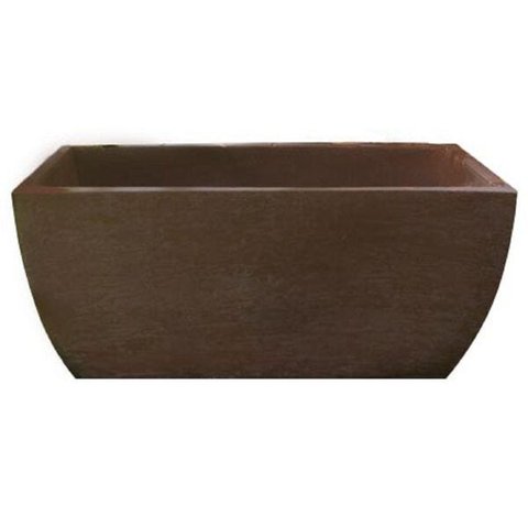 Kit 2 Vaso Planta 65x30 Jardineira Floreira Polietileno - FERRUGEM 017