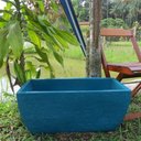 Ver imagem 2 de Kit 2 Vaso Planta 65x30 Jardineira Floreira Polietileno - AZUL TURQUESA 018