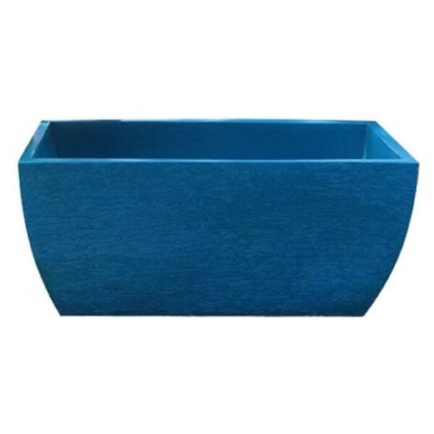 Kit 2 Vaso Planta 65x30 Jardineira Floreira Polietileno - AZUL TURQUESA 018