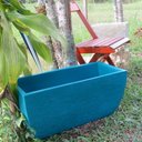 Ver imagem 3 de Kit 2 Vaso Planta 65x30 Jardineira Floreira Polietileno - AZUL TURQUESA 018