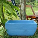 Ver imagem 2 de Kit 2 Vaso Planta 65x30 Jardineira Floreira Polietileno - AZUL BEBE 019