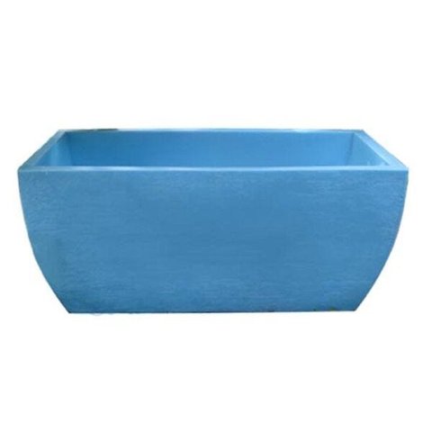 Kit 2 Vaso Planta 65x30 Jardineira Floreira Polietileno - AZUL BEBE 019