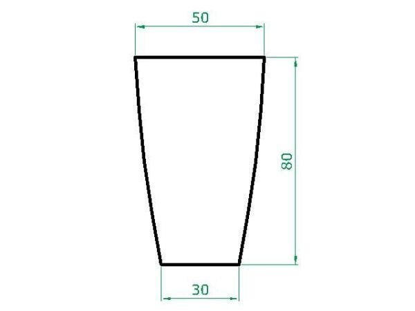 Kit Vaso Planta + Prato 80x50 Oval Moderno Polietileno - CINZA CIMENTO 004 - 2