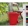 Vaso Planta 35x30 Trapézio Liso Polietileno - VERMELHO PAU BRASIL 005 - 1