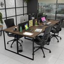 Ver imagem 1 de Estação de Trabalho Mesa Plataforma Industrial 4 Lugares Office