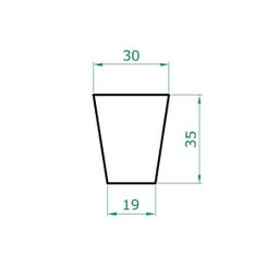 Vaso Planta 35x30 Trapézio Liso Polietileno - BRANCO 006 - 4