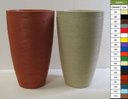 Ver imagem 2 de Kit 2 Vaso Planta 65x40 Oval Moderno Polietileno - CORES VARIADAS
