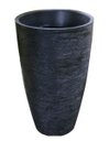 Ver imagem 1 de Kit 2 Vaso Planta 65x40 Oval Moderno Polietileno - PRETO 002