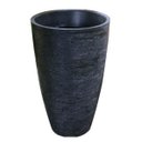 Ver imagem 1 de Kit 2 Vaso Planta 65x40 Oval Moderno Polietileno - PRETO 002