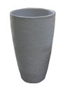 Ver imagem 1 de Kit 2 Vaso Planta 65x40 Oval Moderno Polietileno - CINZA CIMENTO 004