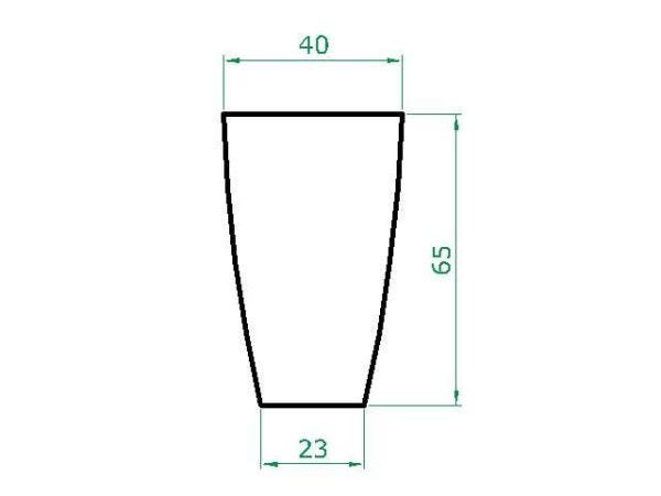 Kit 2 Vaso Planta 65x40 Oval Moderno Polietileno - CINZA CIMENTO 004 - 4