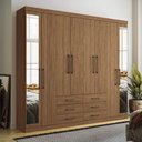 Ver imagem 1 de Guarda-roupa Casal com Espelho 8 Portas 6 Gavetas 238,80cm Master Santos Andirá