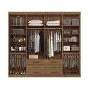 Ver imagem 3 de Guarda-roupa Casal com Espelho 8 Portas 6 Gavetas 238,80cm Master Santos Andirá
