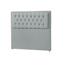 Ver imagem 2 de Cabeceira Estofada Veneza 140cm em Linho Cinza