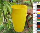 Ver imagem 2 de Kit 2 Vaso Planta 65x40 Oval Moderno Polietileno - AMARELO GIRASSOL 007