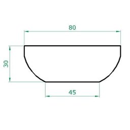 Vaso Planta 80x30 Bacia Polietileno - CINZA CIMENTO 004 - 4