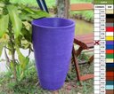Ver imagem 2 de Kit 2 Vaso Planta 65x40 Oval Moderno Polietileno - LILAS VIOLETA 008