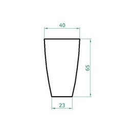 Kit 2 Vaso Planta 65x40 Oval Moderno Polietileno - VERDE BANDEIRA 011 - 4
