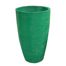 Kit 2 Vaso Planta 65x40 Oval Moderno Polietileno - VERDE BANDEIRA 011 - 1
