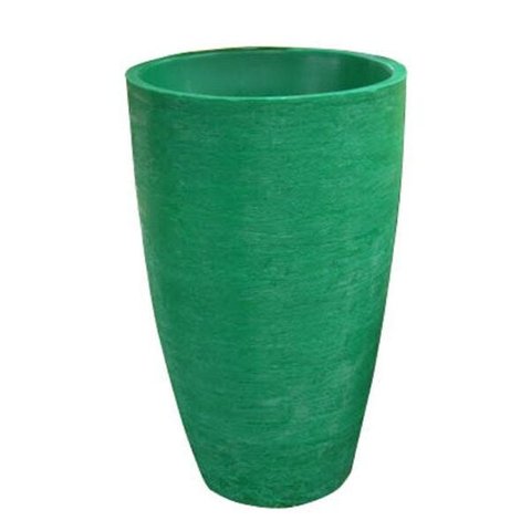 Kit 2 Vaso Planta 65x40 Oval Moderno Polietileno - VERDE BANDEIRA 011