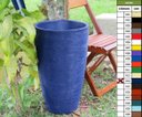 Ver imagem 2 de Kit 2 Vaso Planta 65x40 Oval Moderno Polietileno - AZUL ESCURO 013