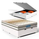Ver imagem 1 de Cama Box Baú com Colchão de Molas Ensacadas Double Face Pillow Euro Alfa Probel Casal 138cm