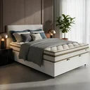 Ver imagem 3 de Cama Box Baú com Colchão de Molas Ensacadas Double Face Pillow Euro Alfa Probel Casal 138cm
