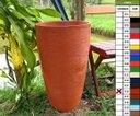 Ver imagem 2 de Kit 2 Vaso Planta 65x40 Oval Moderno Polietileno - TERRACOTA 016