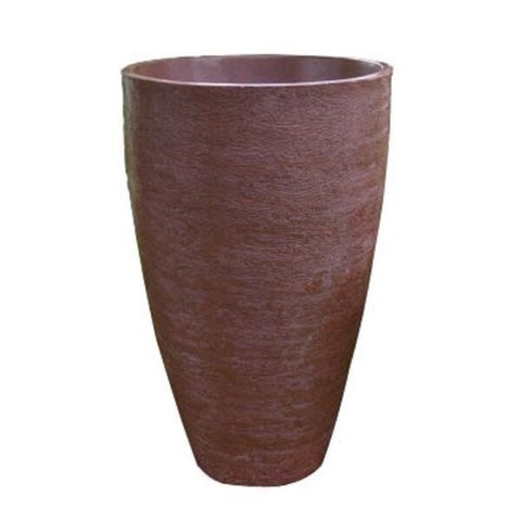 Kit 2 Vaso Planta 65x40 Oval Moderno Polietileno - FERRUGEM 017