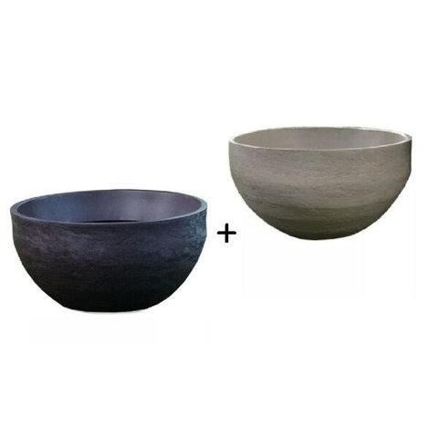 Kit 2 Vaso Planta 60x30 Bacia Polietileno - CORES VARIADAS