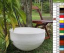Ver imagem 1 de Kit 2 Vaso Planta 60x30 Bacia Polietileno - BRANCO 006