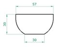 Ver imagem 3 de Kit 2 Vaso Planta 60x30 Bacia Polietileno - BRANCO 006
