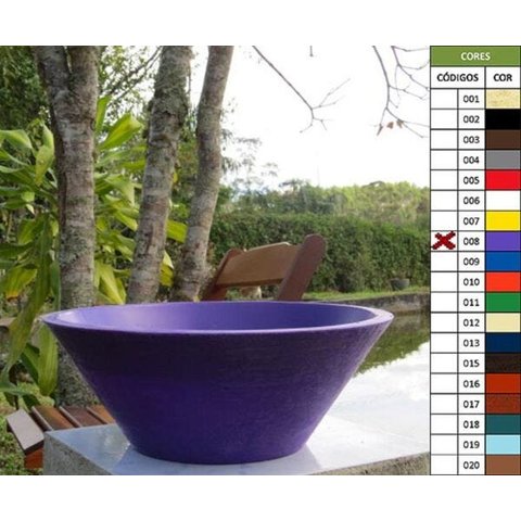 Vaso Planta 40x15 Bacia de Mesa Polietileno - LILAS VIOLETA 008
