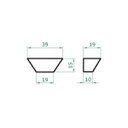 Ver imagem 4 de Vaso Planta 40x15 Parede Polietileno - CINZA CIMENTO 004