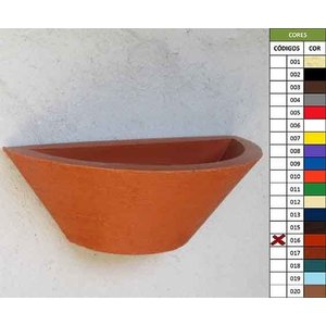 Vaso Planta 40x15 Parede Polietileno - TERRACOTA 016