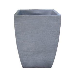 Vaso Planta 45x35 Moderno Trapézio Polietileno - CINZA CIMENTO 004