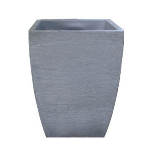 Vaso Planta 45x35 Moderno Trapézio Polietileno - CINZA CIMENTO 004