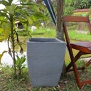 Ver imagem 3 de Vaso Planta 45x35 Moderno Trapézio Polietileno - CINZA CIMENTO 004